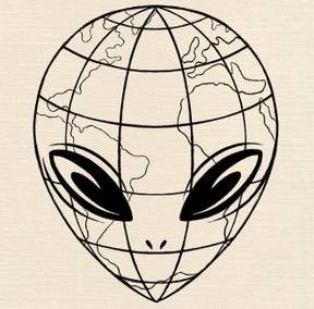 Earth Alien Tattoo